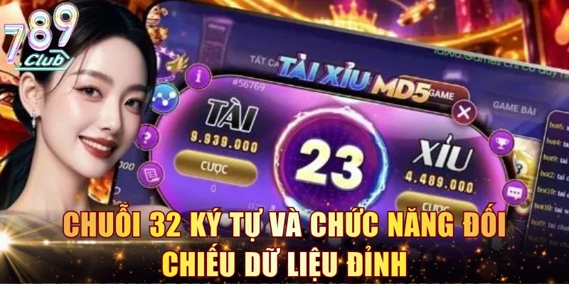 Chuỗi 32 ký tự và chức năng đối chiếu dữ liệu đỉnh