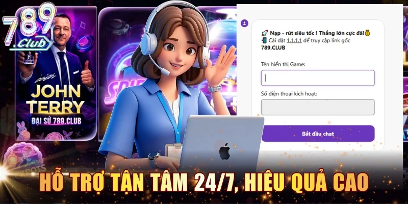 Hỗ trợ tận tâm 24/7, hiệu quả cao qua live chat