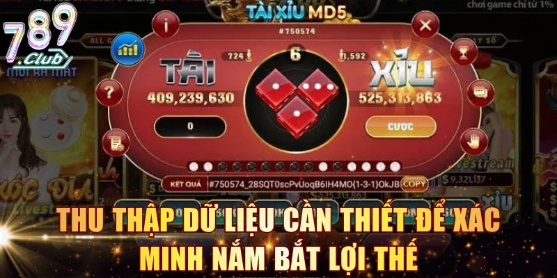 Thu thập dữ liệu cần thiết để xác minh nắm bắt lợi thế